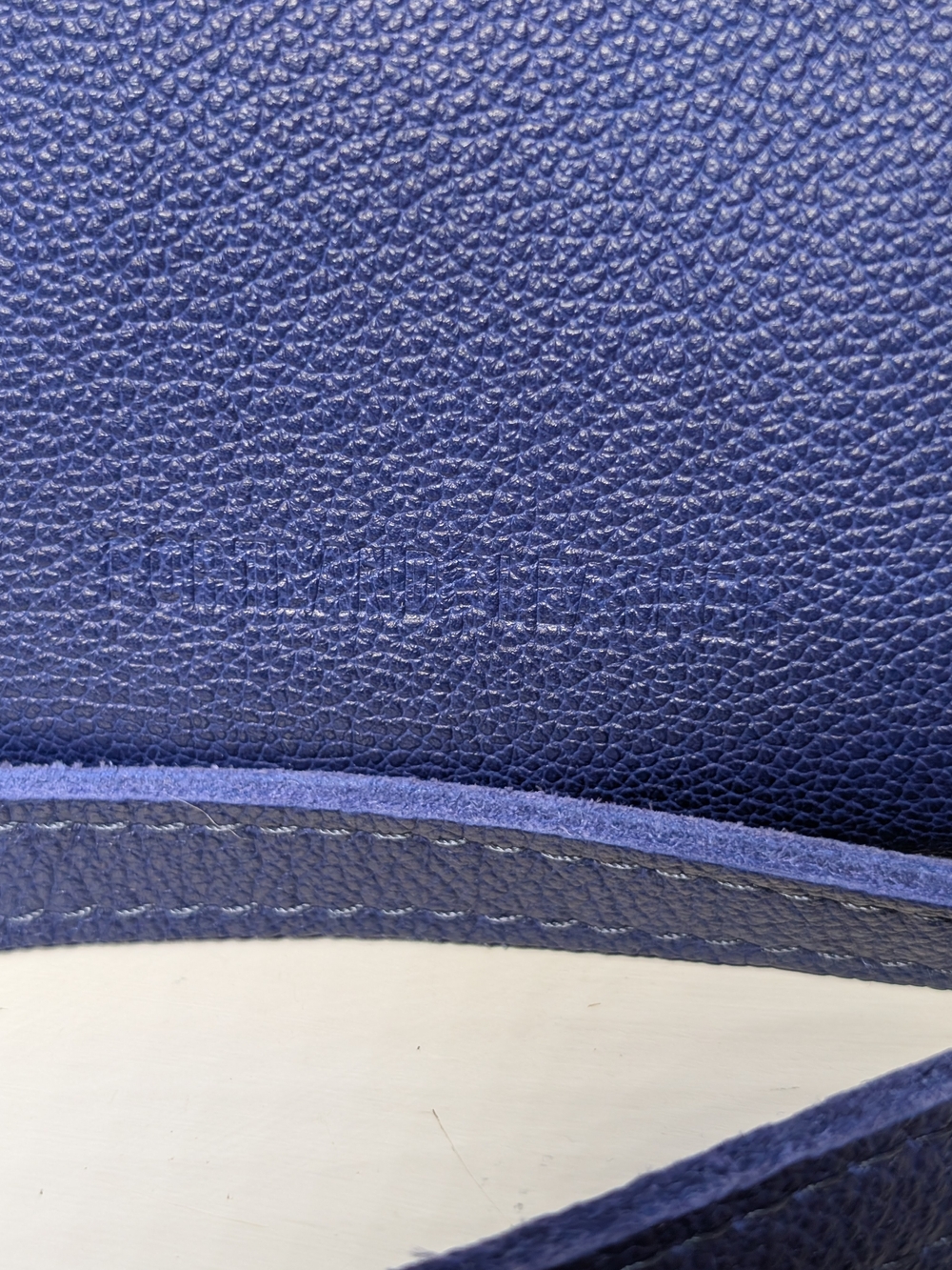 Portland Leather Sloan Doctor Bag, Oversized, Cobalt Blue, Pebbled Leather - Picture 6 of 10